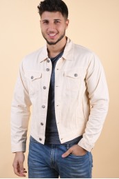 Geaca Barbati Jack&Jones Alvin Trucker Ecru